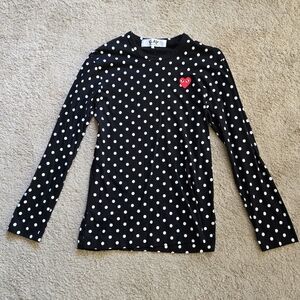 Comme des Garcons x PLAY Polka Dot Long Sleeve